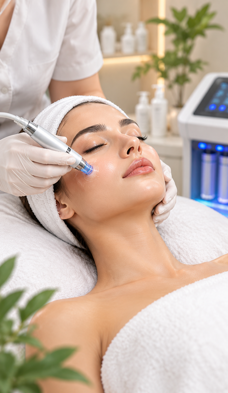 Skincare products and treatment tools at Skin Forma, Luton