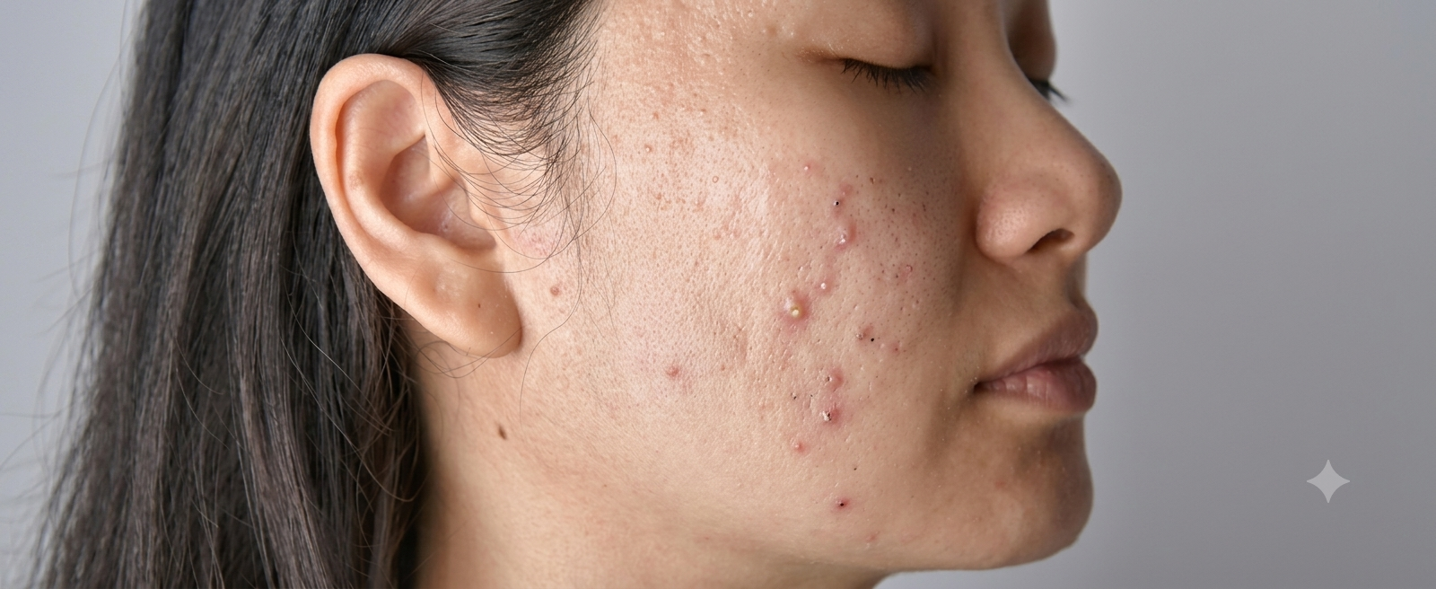 After treatment — clearer-looking skin